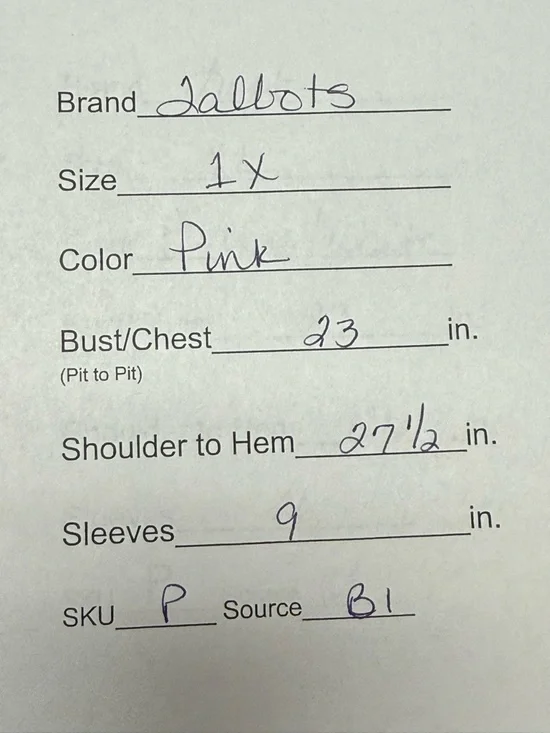 Talbots Pink Floral Embroidered Top Boho Cottagecore Cotton 1X Summer Chic - Picture 9 of 9